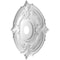 Ekena Millwork Attica PVC Ceiling Medallion (Canopies up to 7 3/4"), 22"OD x 3 1/2"ID x 1"P, Metallic Antique Brass CMP22ATCAB - alternate 5